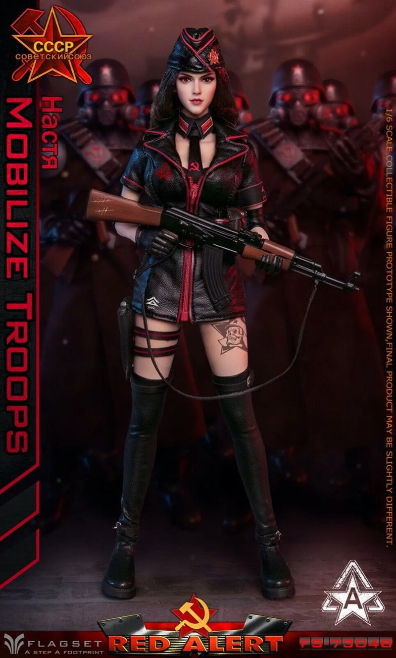 FLAGSET FS73048A 1/6 Red Alert Mobilize Troops Sniper Female Action Figure Model