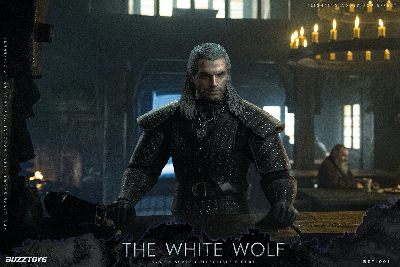 BUZZTOYS BUZ001 1/6 The Witcher The White Wolf Geralt Henry 12" Action Figure