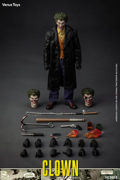 Preventa Venus Toys VET002 1/12 The Clown Comic Villain 6" modelo de figura de acción