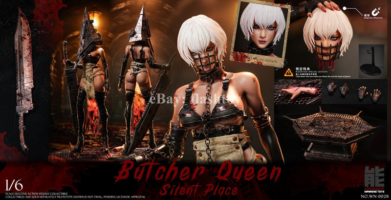 Presale Wanneng Toys WN-002B 1/6 Quiet Place Butcher Queen Action Figure Deluxe