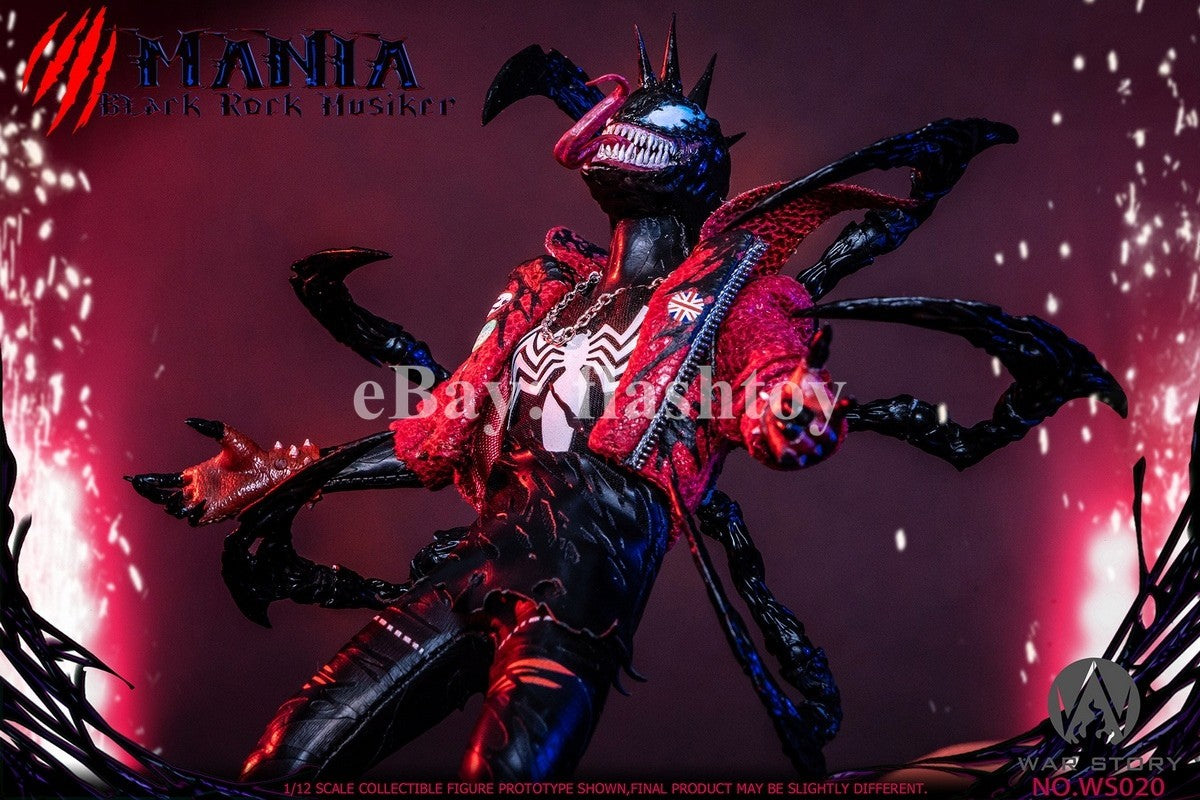 Presale War Story WS020 1/12 Black Rock Musician Mania Action Figure Model Toy