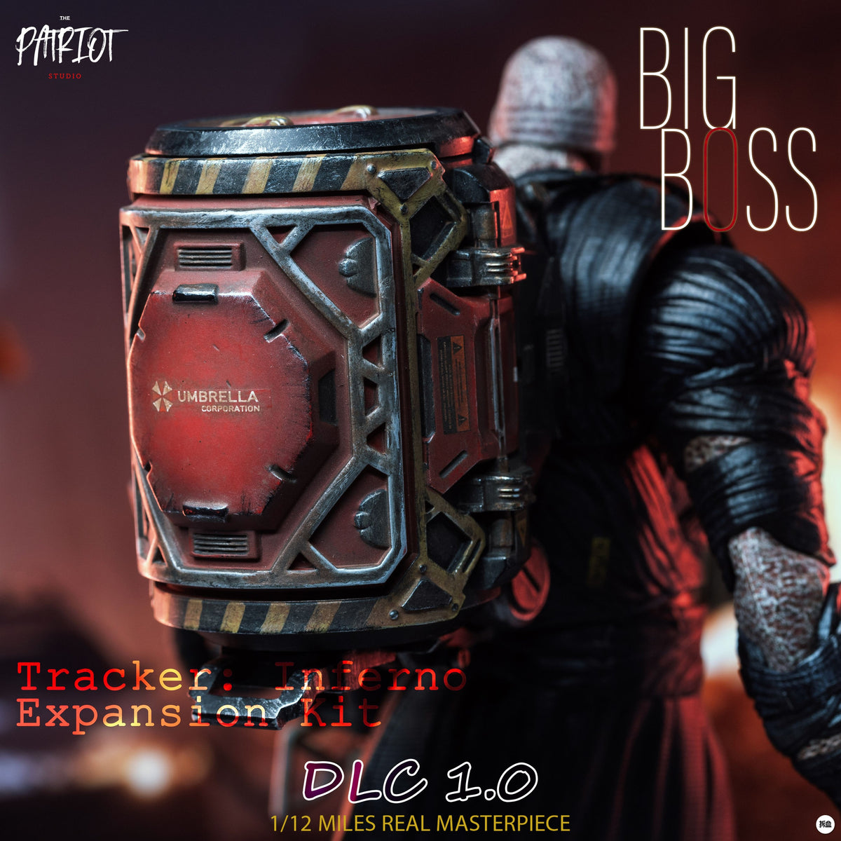 Patriot Studio 1/12 DLC 1.0 for Resident Zombie Evil Crisis Big Boss Pursuer