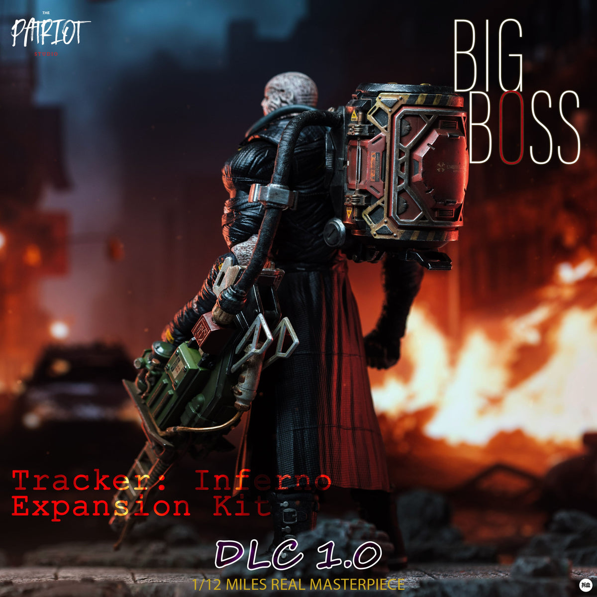 Patriot Studio 1/12 DLC 1.0 for Resident Zombie Evil Crisis Big Boss Pursuer