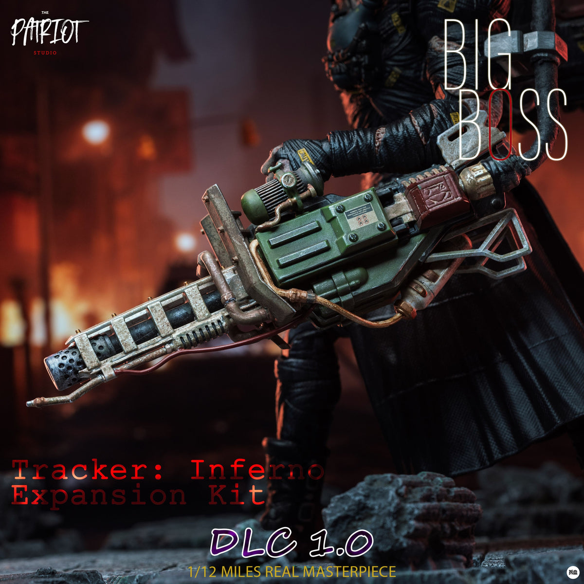 Patriot Studio 1/12 DLC 1.0 for Resident Zombie Evil Crisis Big Boss Pursuer