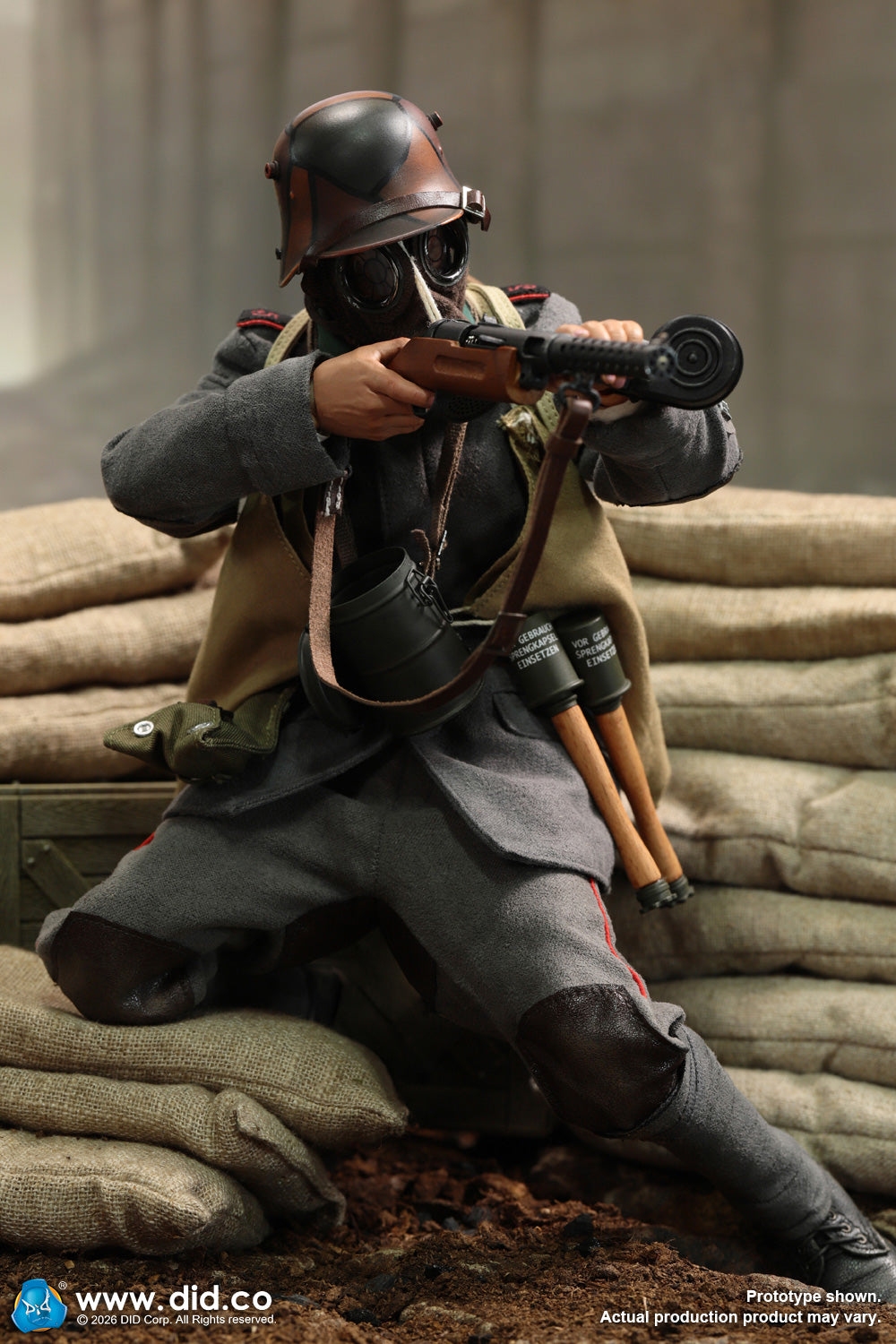Presale DID D11016 1/6 WWI German Army Stormtrooper Infantry Bodo Action Figure
