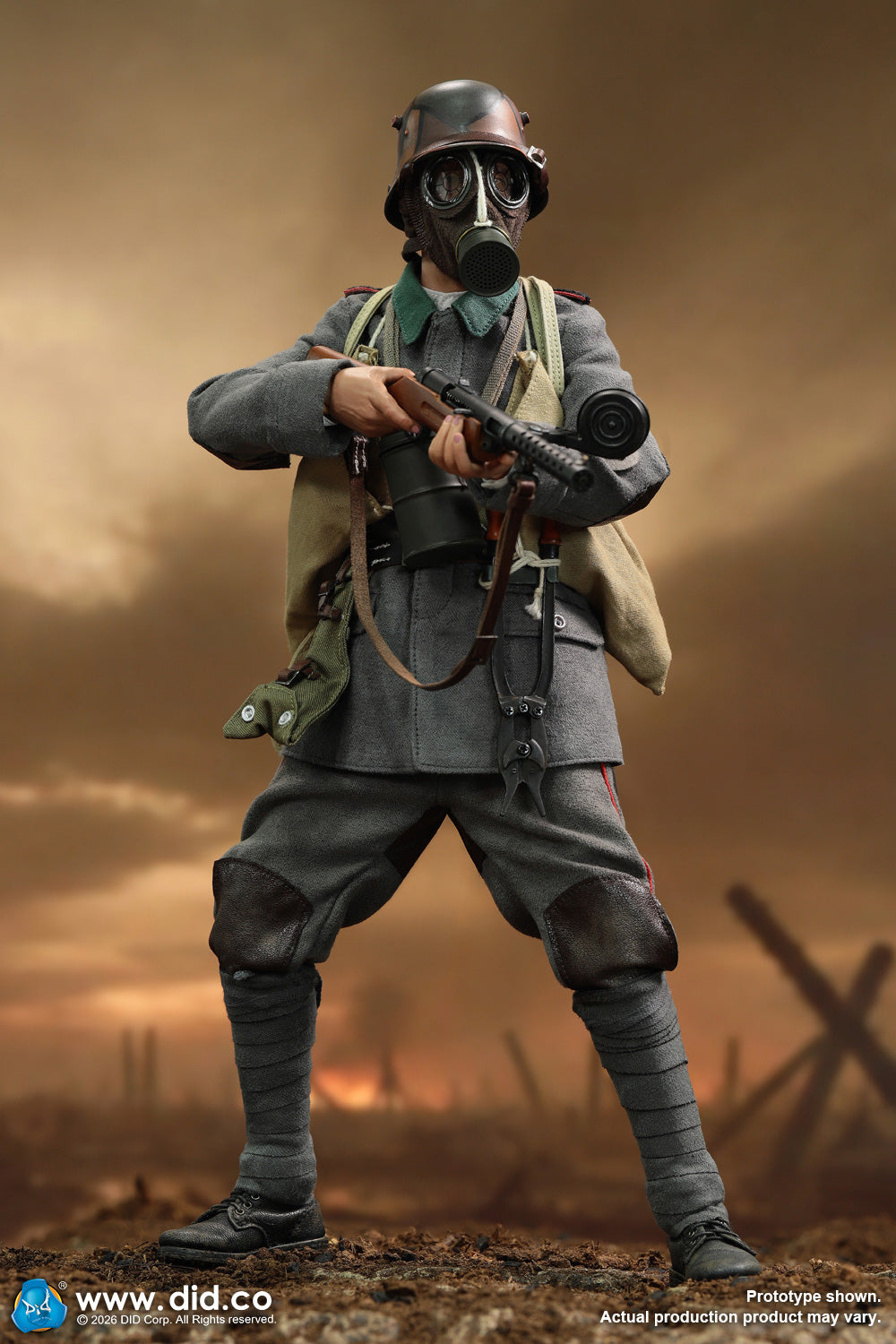 Presale DID D11016 1/6 WWI German Army Stormtrooper Infantry Bodo Action Figure