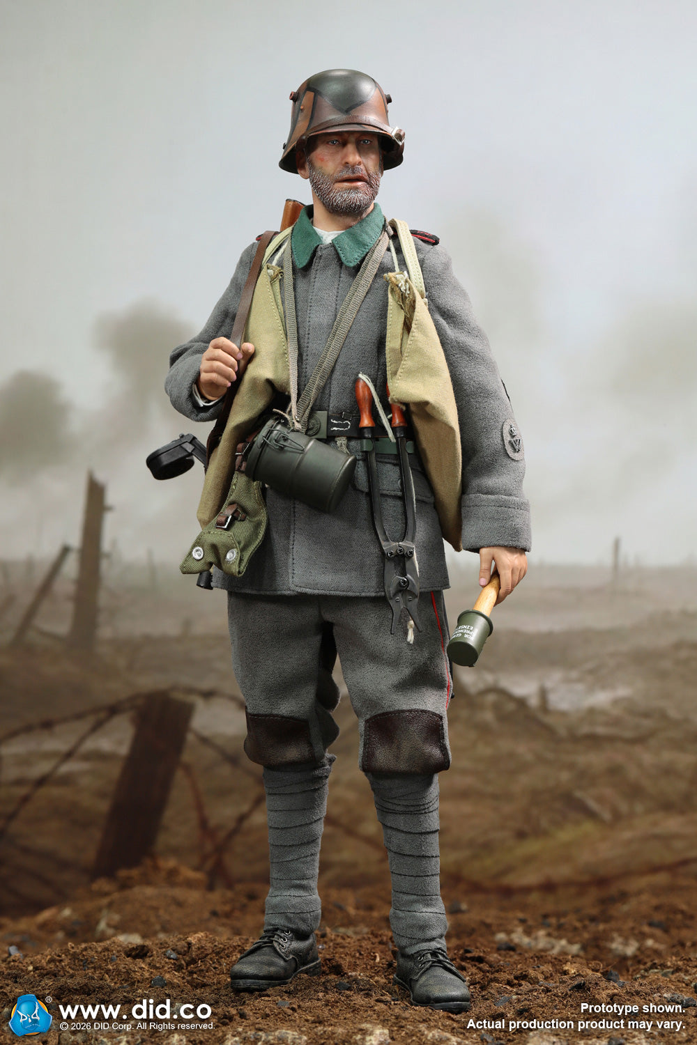 Presale DID D11016 1/6 WWI German Army Stormtrooper Infantry Bodo Action Figure