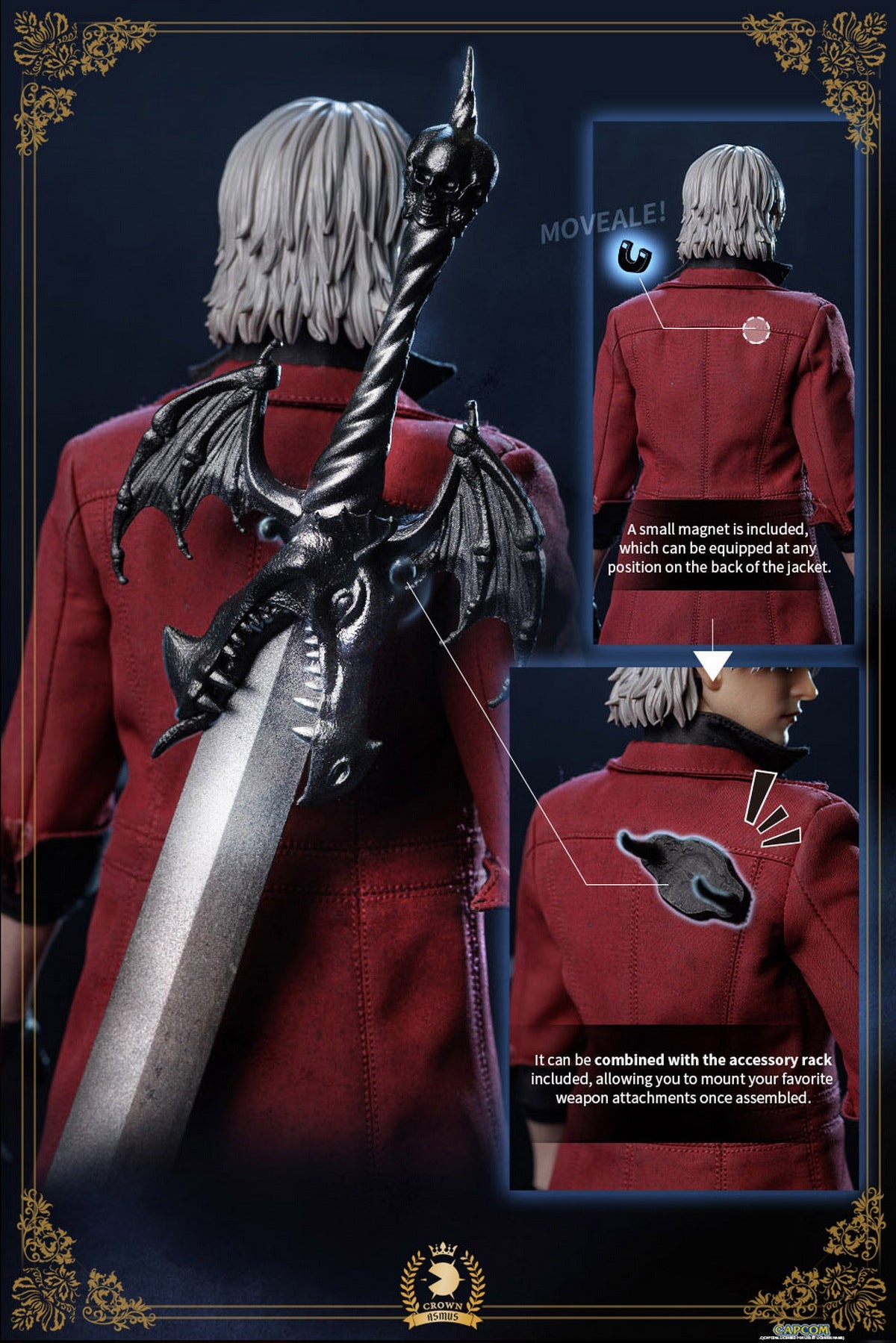 Asmus Toys DMC100LUX 1/6 Devil May Cry Dante modelo de figura de acción versión de lujo.