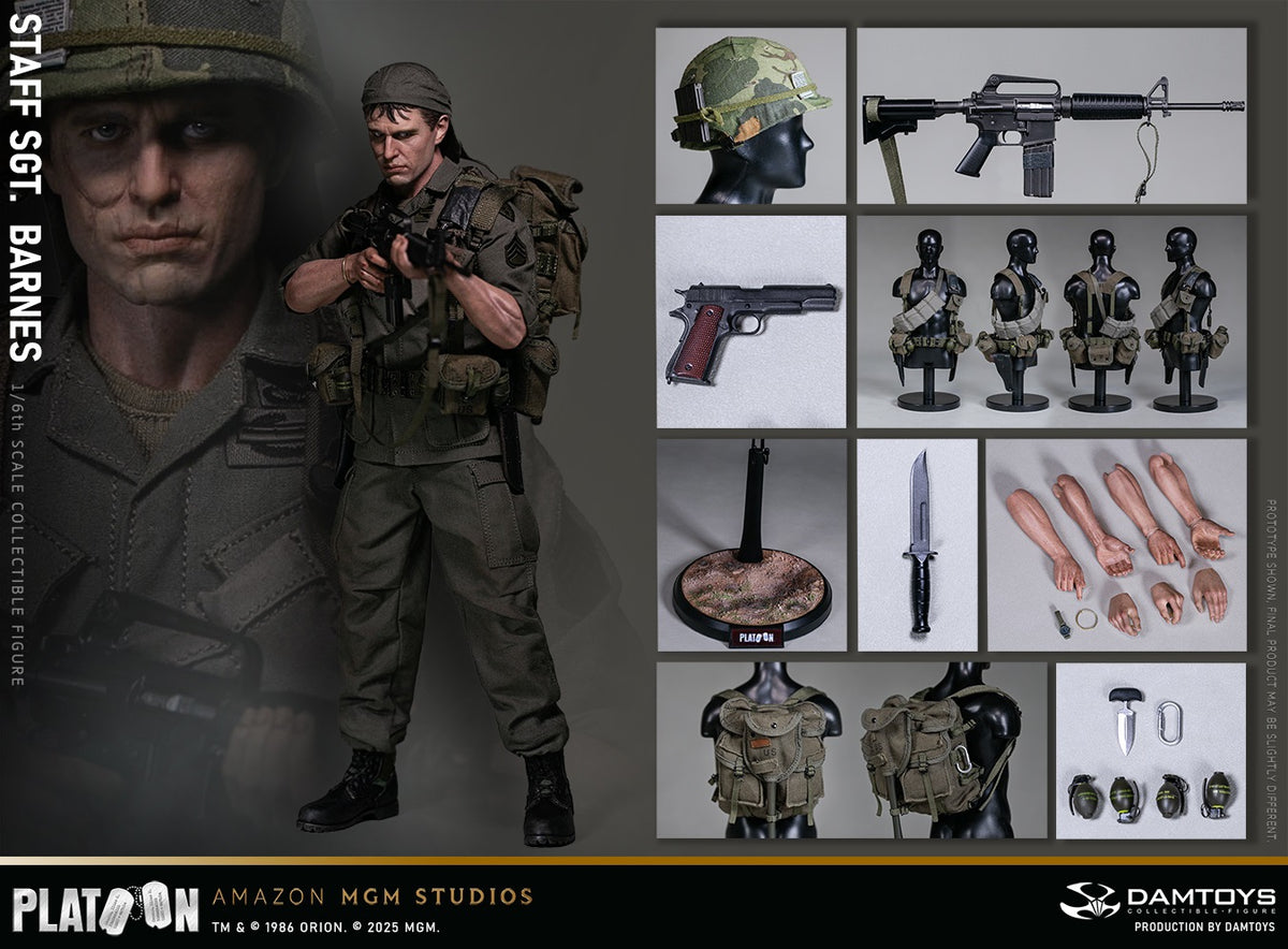 Presale DAMTOYS DMS045 1/6 Platoon Staff Sergeant Barnes Action Figure Model Toy
