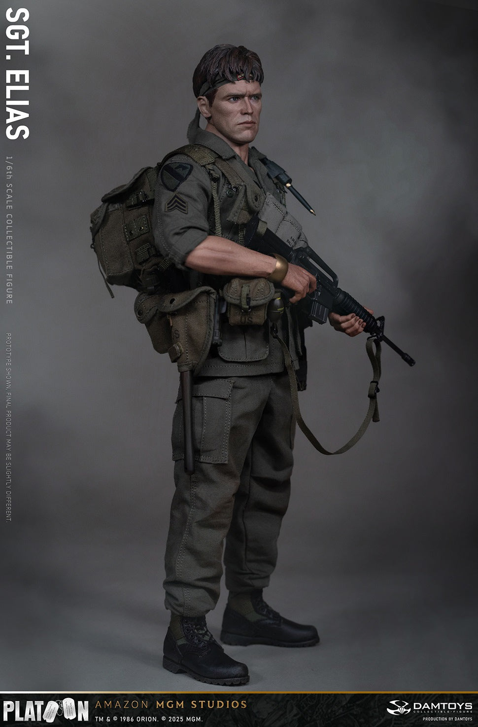 Presale DAMTOYS DMS047 1/6 Platoon Sergeant Elias 12" Male Action Figure Model