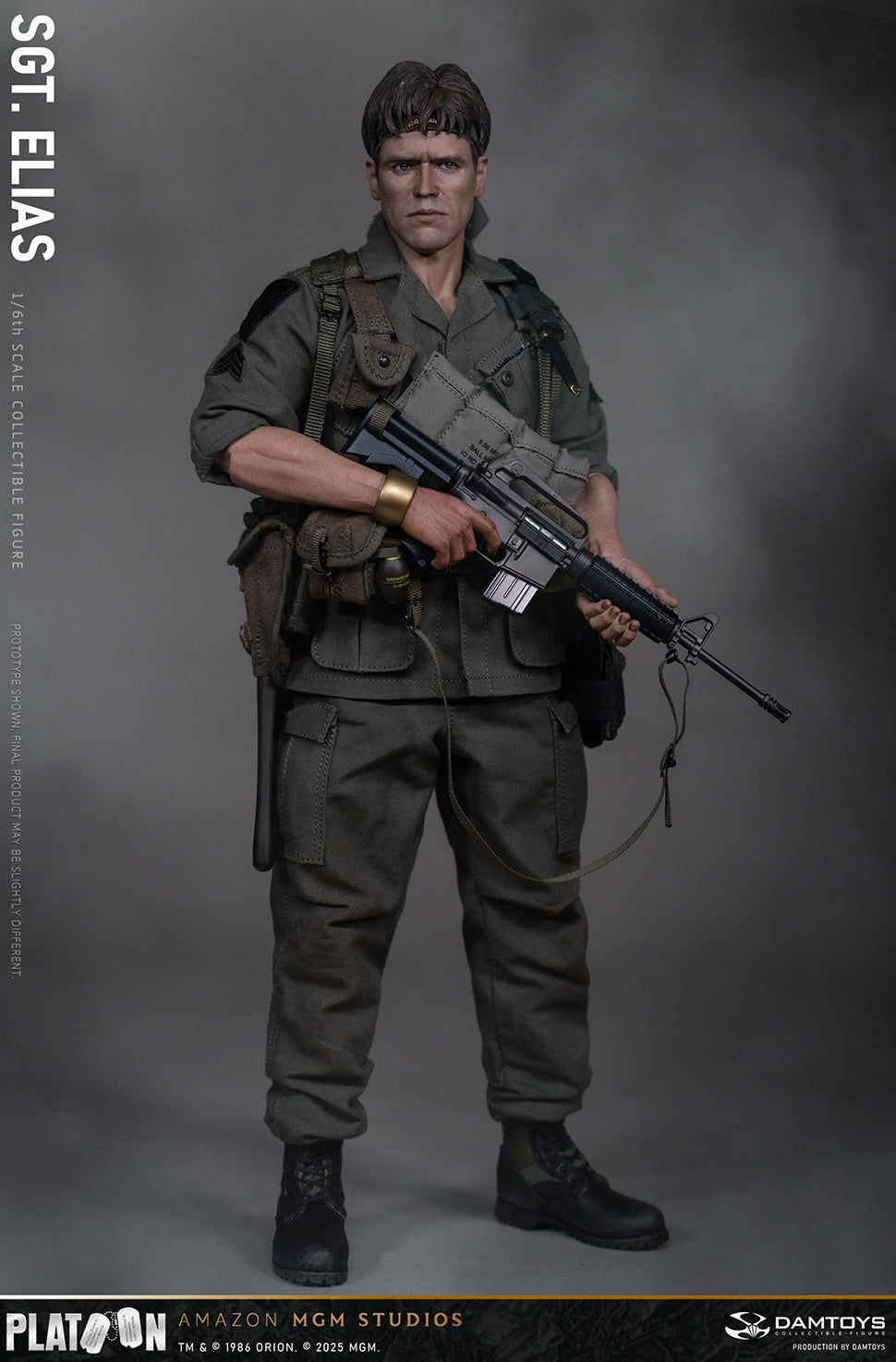 Presale DAMTOYS DMS047 1/6 Platoon Sergeant Elias 12" Male Action Figure Model
