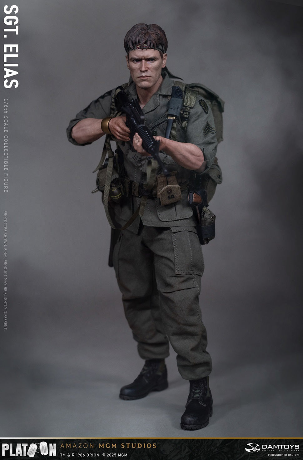 Presale DAMTOYS DMS047 1/6 Platoon Sergeant Elias 12" Male Action Figure Model
