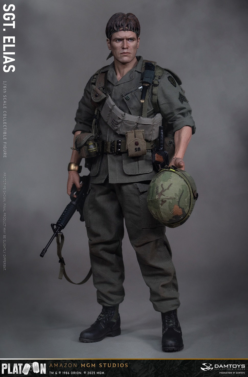 Presale DAMTOYS DMS047 1/6 Platoon Sergeant Elias 12" Male Action Figure Model