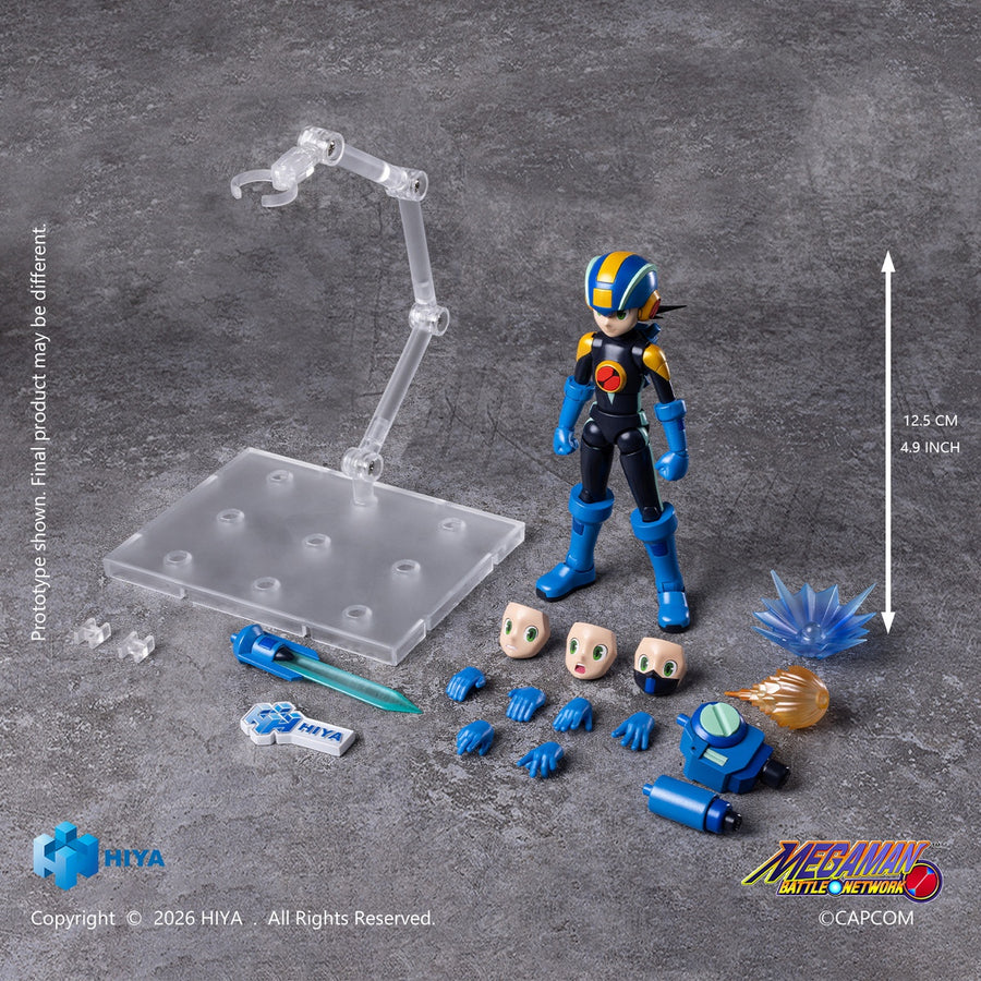 Presale HIYA EBM0389 Mega Man Battle Network MegaMan.EXE 4.9" Action Figure