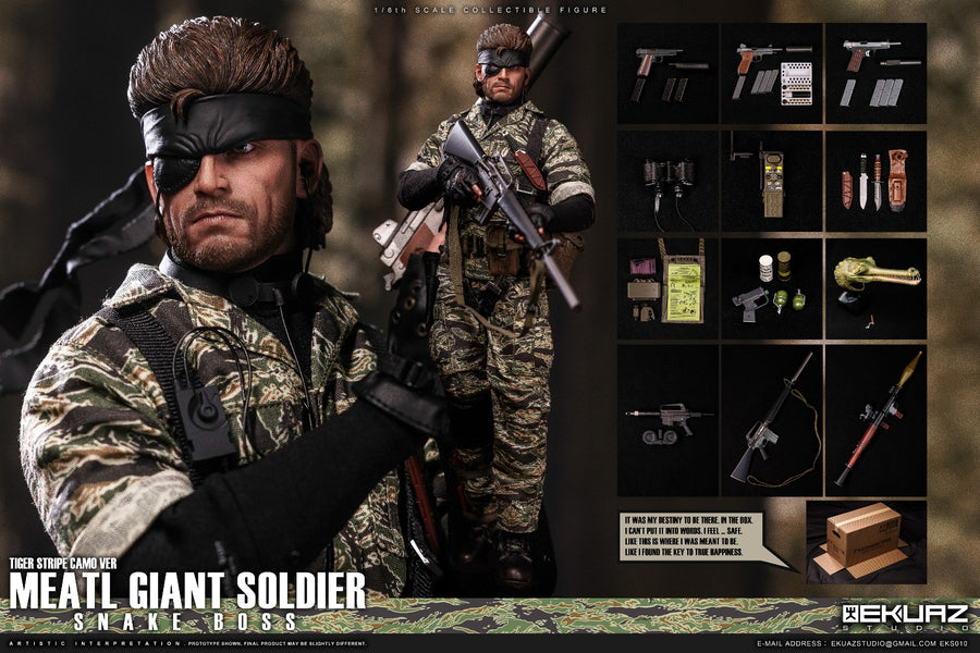 EKUAZ STUDIO EKS010 1/6 Metal Shadow Gear Solid Snake figura de acción de colección