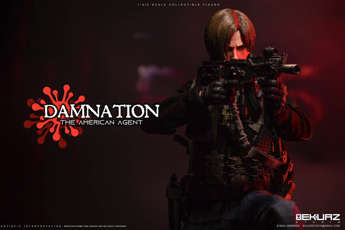 EKUAZ STUDIO EKS09 1/6 Damnation The American Agent Resident Zombie Evil Crisis Leon