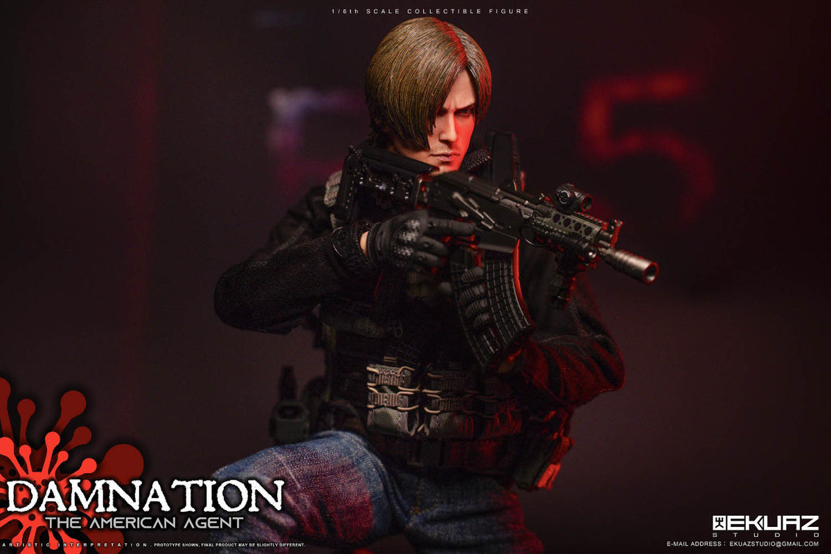 EKUAZ STUDIO EKS09 1/6 Damnation The American Agent Resident Zombie Evil Crisis Leon