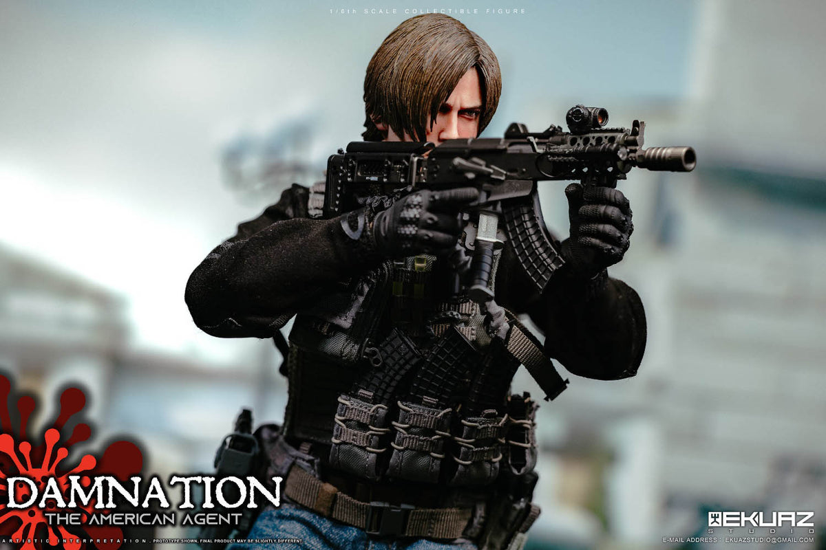 EKUAZ STUDIO EKS09 1/6 Damnation The American Agent Resident Zombie Evil Crisis Leon
