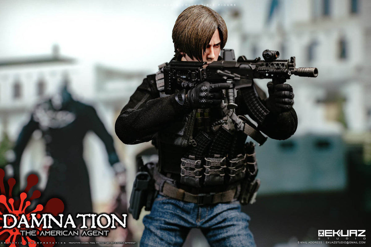EKUAZ STUDIO EKS09 1/6 Damnation The American Agent Resident Zombie Evil Crisis Leon