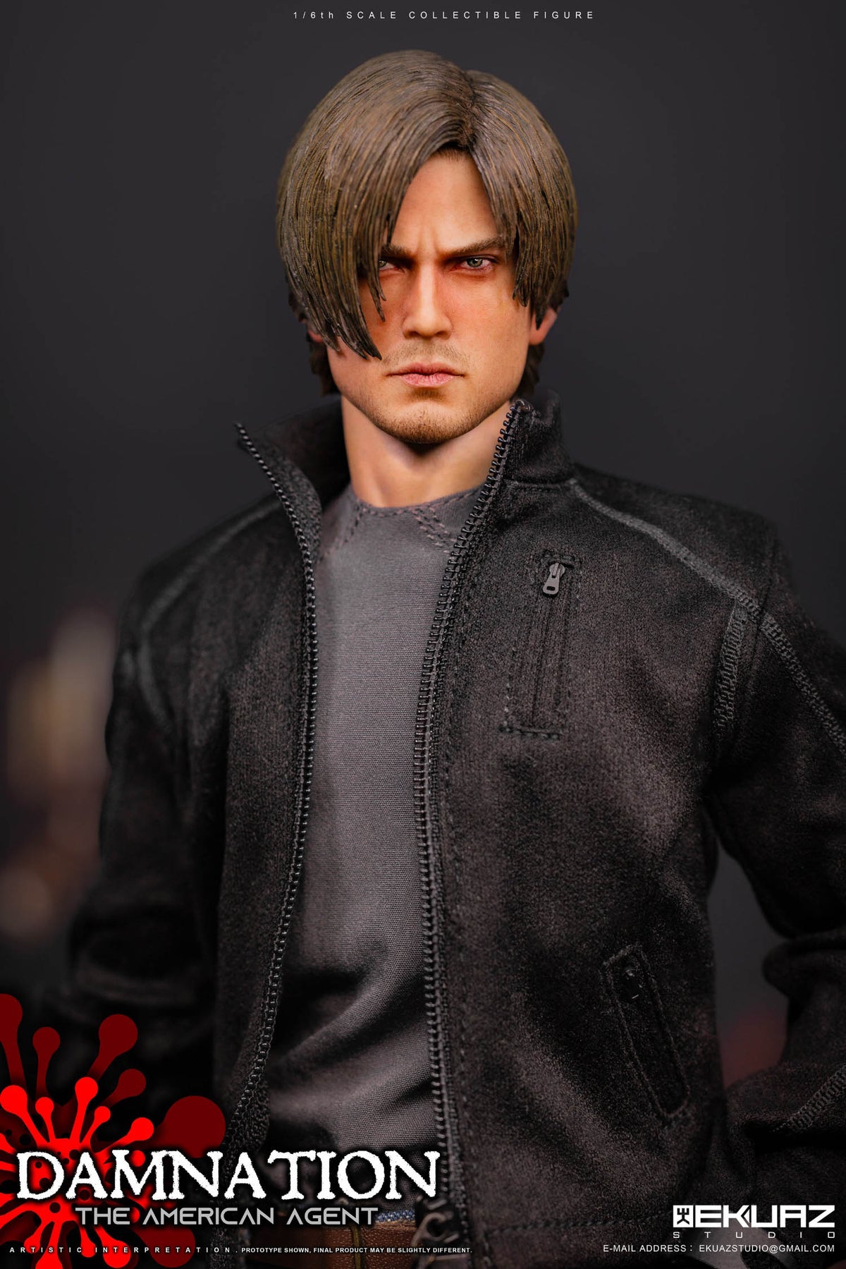 EKUAZ STUDIO EKS09 1/6 Damnation The American Agent Resident Zombie Evil Crisis Leon