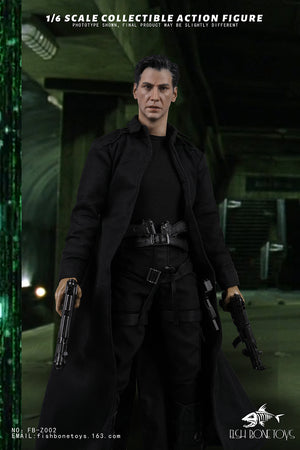 Presale FISH BONETOYS FB-Z002 1/6 The Matrix Neo Reeves 12" Male Action Figure