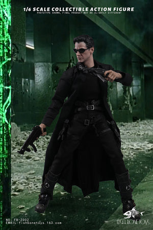 Presale FISH BONETOYS FB-Z002 1/6 The Matrix Neo Reeves 12" Male Action Figure