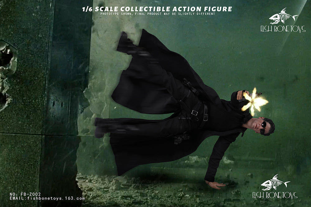 Presale FISH BONETOYS FB-Z002 1/6 The Matrix Neo Reeves 12" Male Action Figure