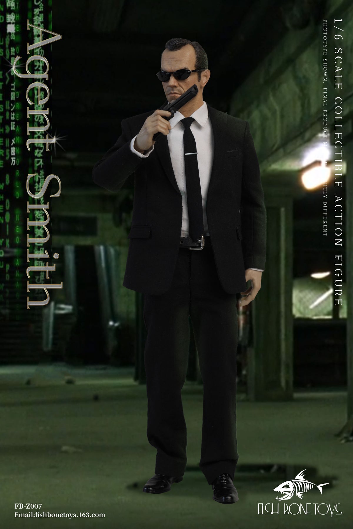 Presale FISH BONETOYS FB-Z007 1/6 Hacker Task The Matrix Agent Smith Male Action Figure Toy
