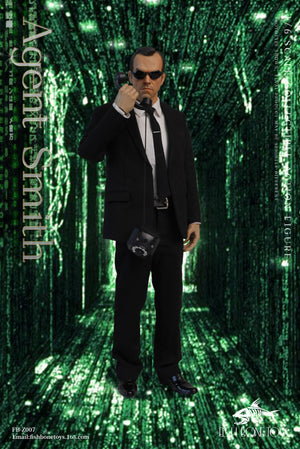 Presale FISH BONETOYS FB-Z007 1/6 Hacker Task The Matrix Agent Smith Male Action Figure Toy