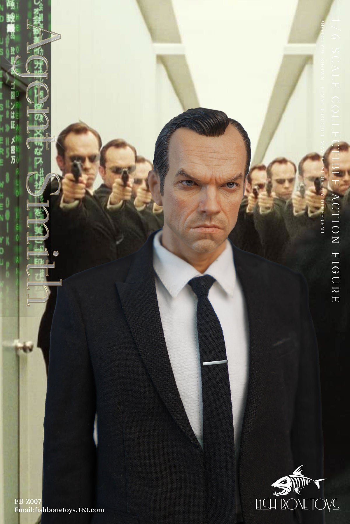 Presale FISH BONETOYS FB-Z007 1/6 Hacker Task The Matrix Agent Smith Male Action Figure Toy