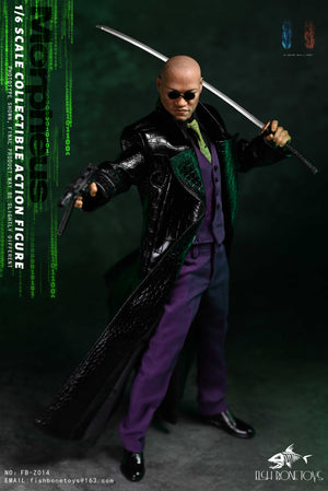 Presale FISH BONETOYS FB-Z014 1/6 Matrix Hacker Morpheus 12" Action Figure Toy