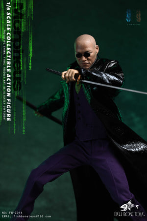 Presale FISH BONETOYS FB-Z014 1/6 Matrix Hacker Morpheus 12" Action Figure Toy
