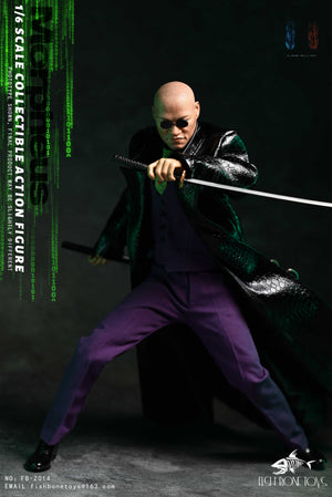 Presale FISH BONETOYS FB-Z014 1/6 Matrix Hacker Morpheus 12" Action Figure Toy