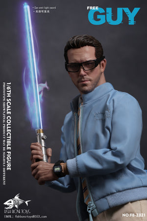 FISH BONETOYS FB-Z021 1/6 Out of Control NPC Free Guy Ryan Action Figure Model