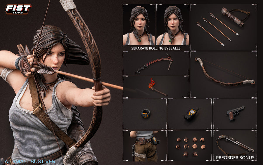 Presale Fist Toys FIST-003A 1/12 Jungle Huntress Tomb of the Fallen Raider Lara Small Bust Ver.