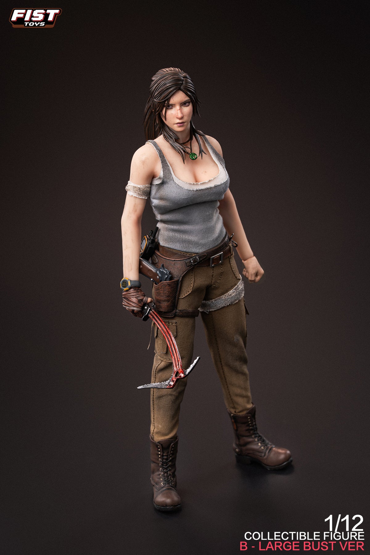 Presale Fist Toys FIST-003B 1/12 Jungle Huntress Tomb of the Fallen Raider Lara Large Bust Ver.