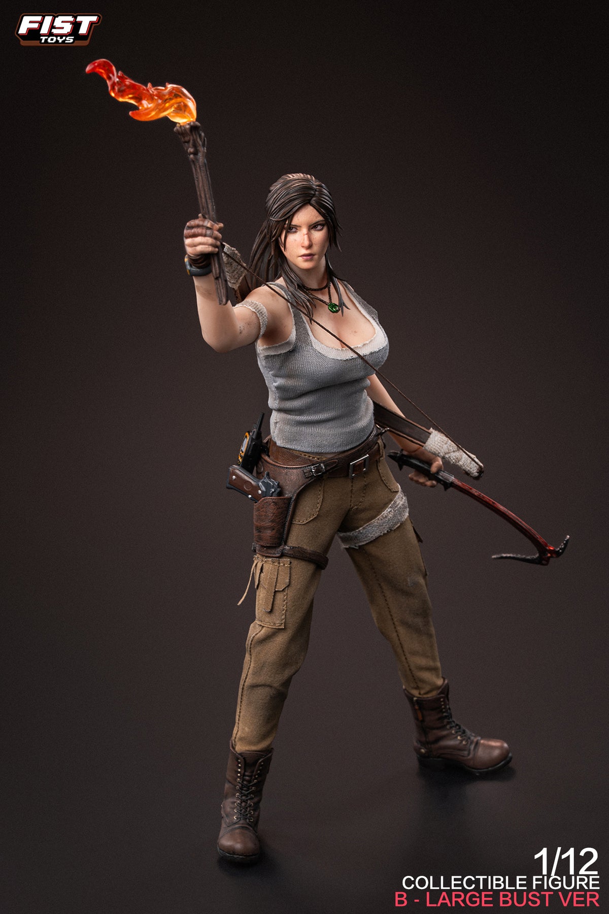 Presale Fist Toys FIST-003B 1/12 Jungle Huntress Tomb of the Fallen Raider Lara Large Bust Ver.
