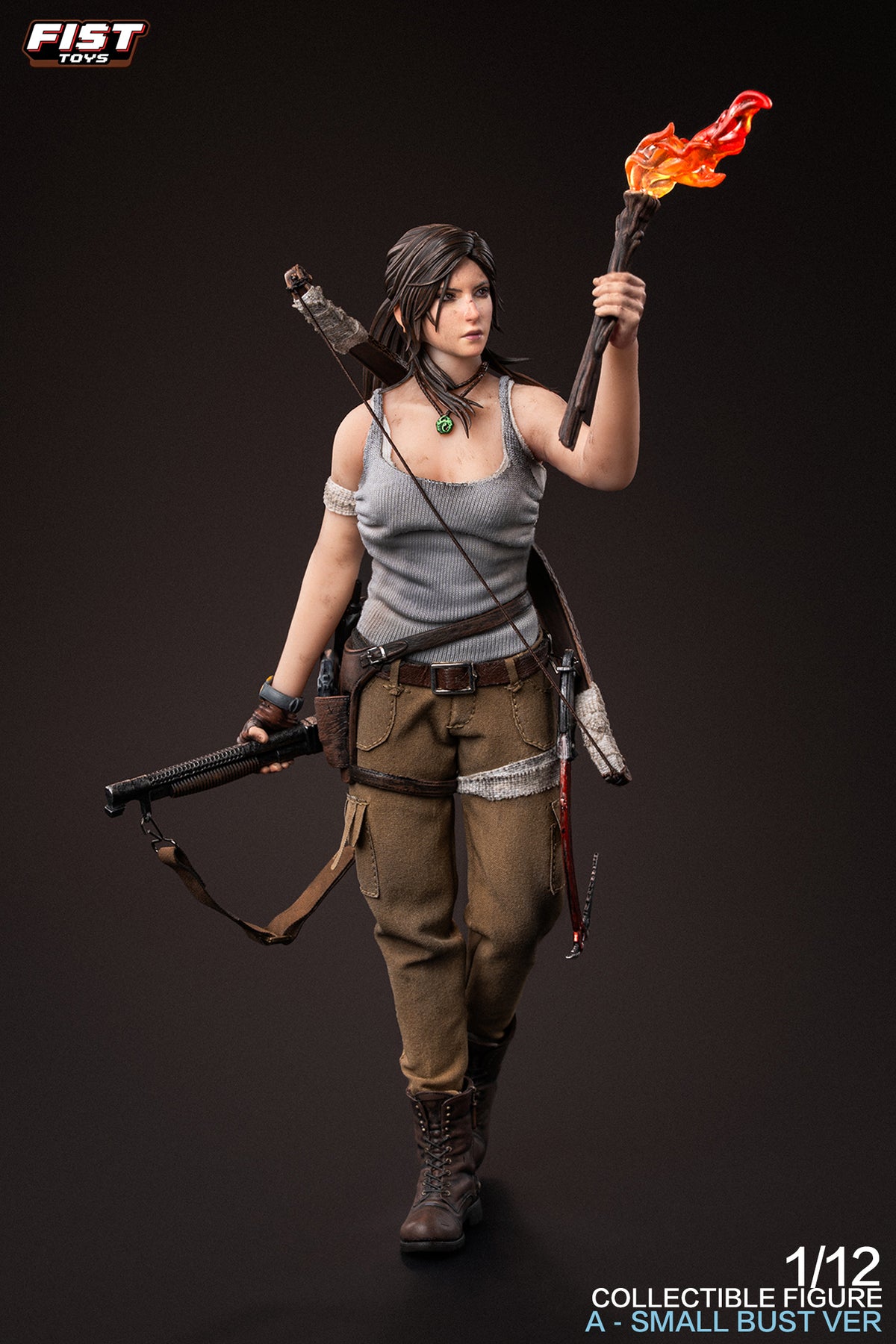Presale Fist Toys FIST-003A 1/12 Jungle Huntress Tomb of the Fallen Raider Lara Small Bust Ver.