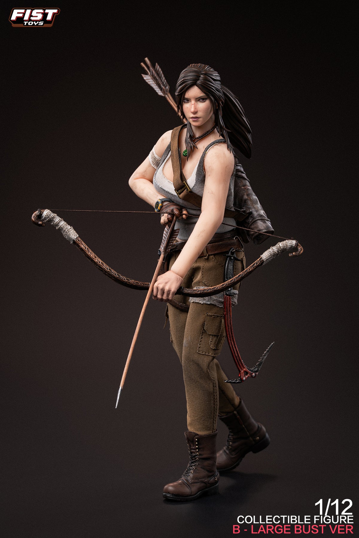 Presale Fist Toys FIST-003B 1/12 Jungle Huntress Tomb of the Fallen Raider Lara Large Bust Ver.