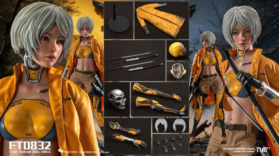 Presale True1Toys FT0832 1/6 Android Bill White Hair Female Action Figure Toy