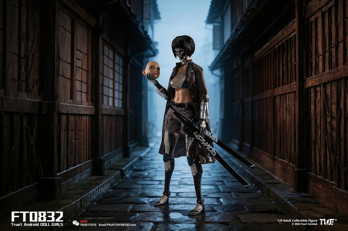 Précommande : Figurine articulée à l'échelle 1/6 Android Bill, cheveux noirs, modèle FT0832 de True1Toys