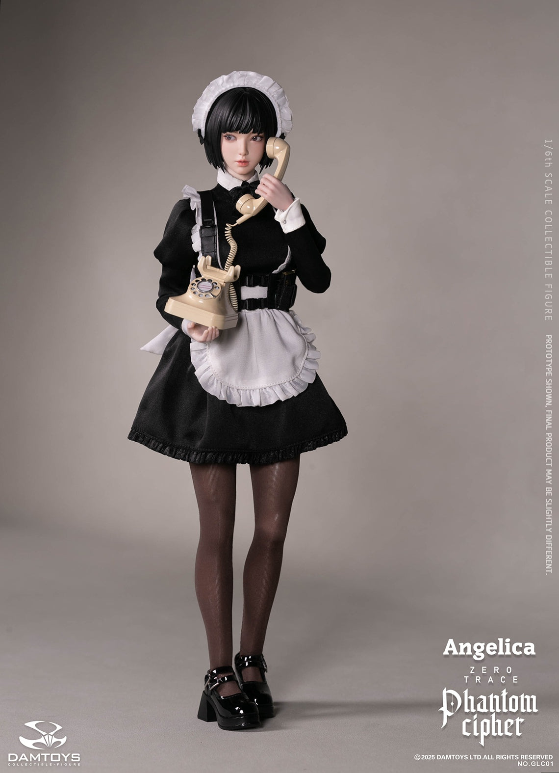 Presale DAMTOYS GLC01 1/6 Phantom Cipher Zero Trace Angelica Action Figure Toy