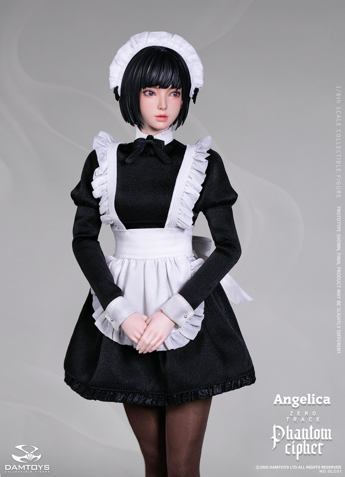 Presale DAMTOYS GLC01 1/6 Phantom Cipher Zero Trace Angelica Action Figure Toy