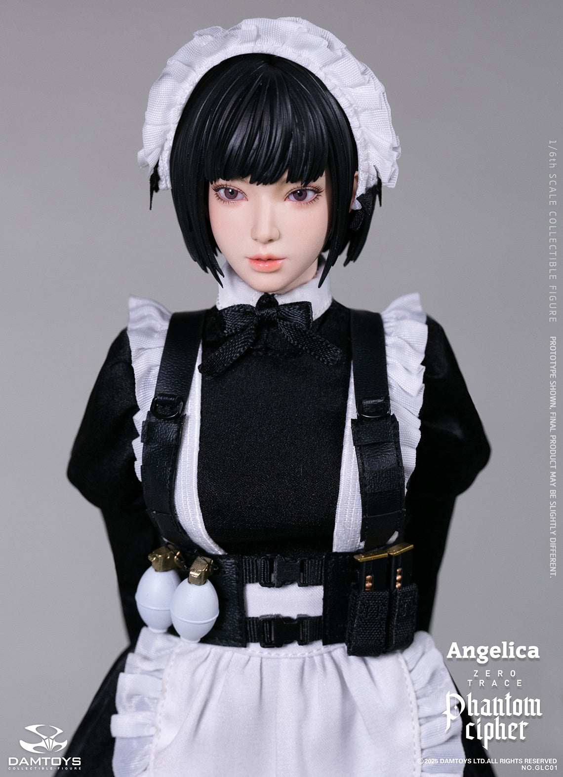 Presale DAMTOYS GLC01 1/6 Phantom Cipher Zero Trace Angelica Action Figure Toy