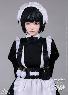 Presale DAMTOYS GLC01 1/6 Phantom Cipher Zero Trace Angelica Action Figure Toy