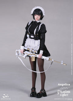Presale DAMTOYS GLC01 1/6 Phantom Cipher Zero Trace Angelica Action Figure Toy
