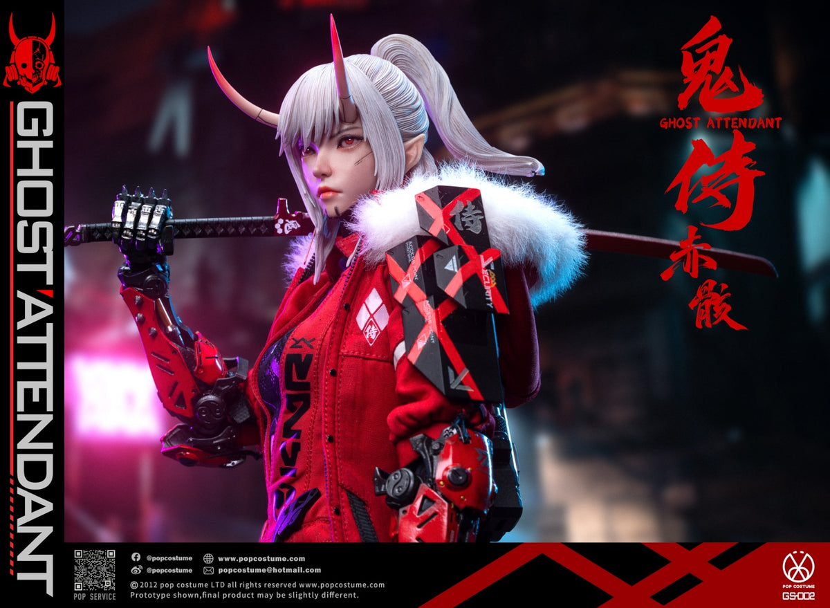 Preventa POP COSTUME GS-002 1/6 Ghost Attendant Red Remains modelo de figura de acción