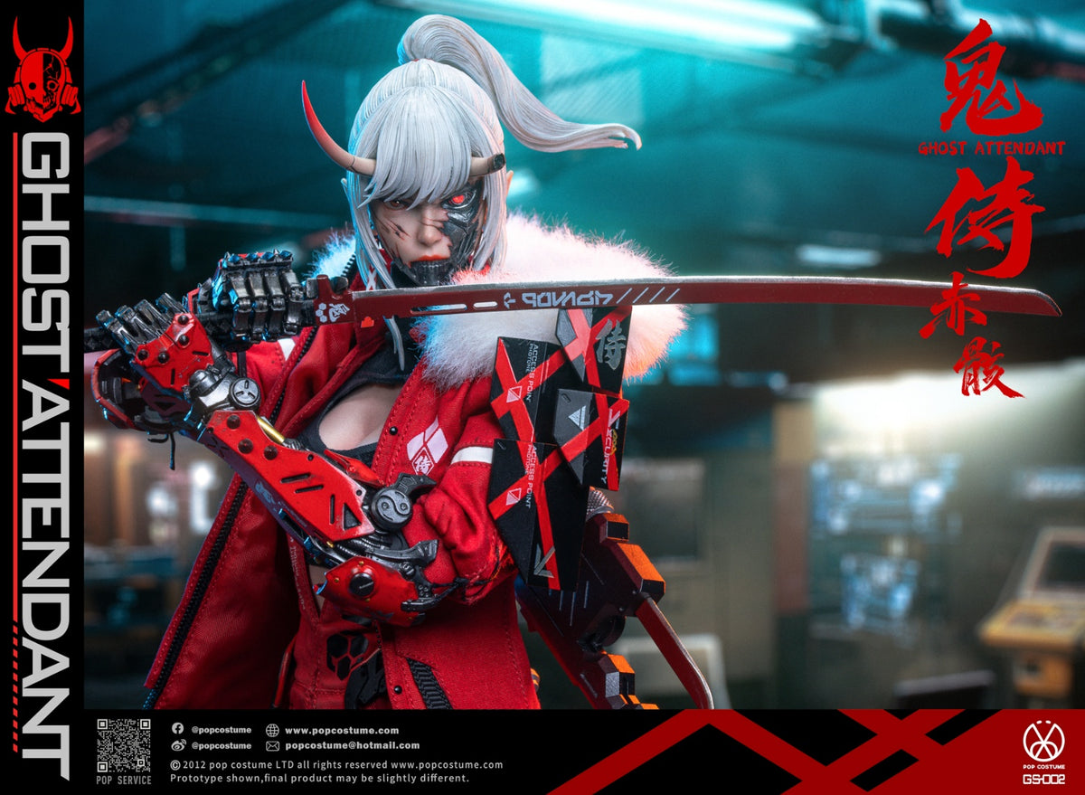 Preventa POP COSTUME GS-002 1/6 Ghost Attendant Red Remains modelo de figura de acción