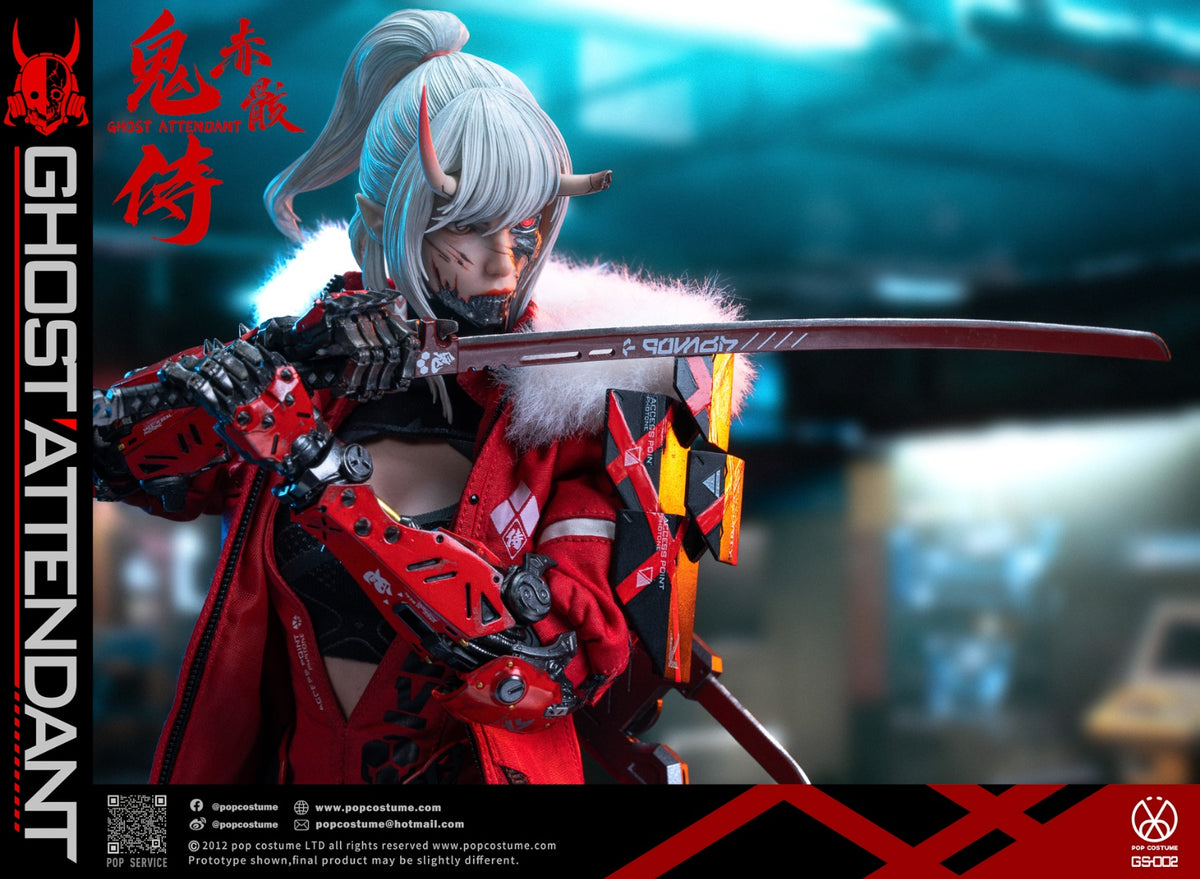 Preventa POP COSTUME GS-002 1/6 Ghost Attendant Red Remains modelo de figura de acción