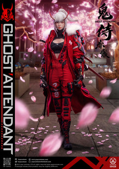 Preventa POP COSTUME GS-002 1/6 Ghost Attendant Red Remains modelo de figura de acción